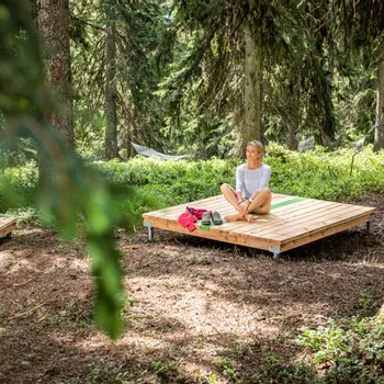 Waldbaden im DAS NEUHAUS Waldbaden in Saalbach Hinterglemm